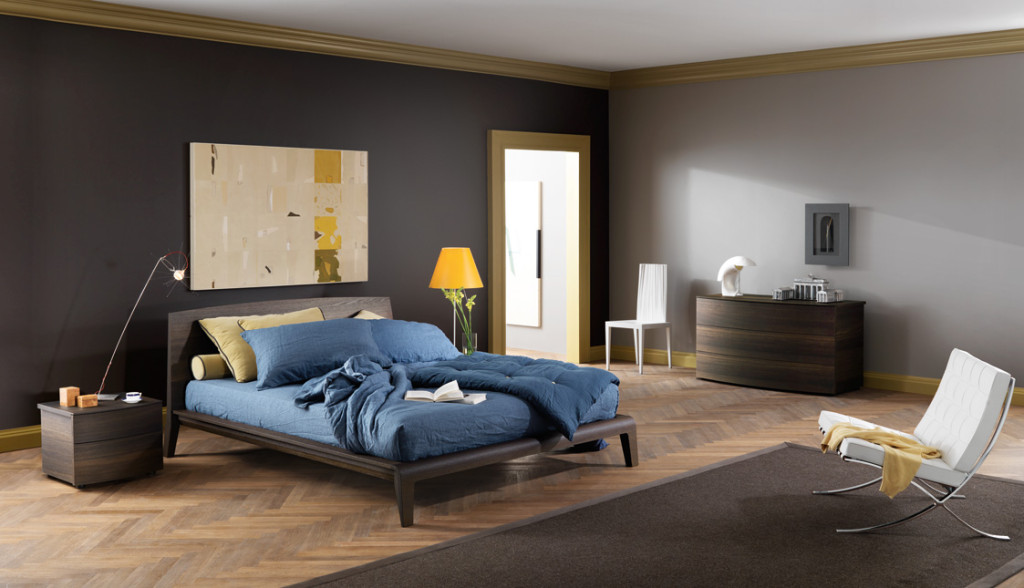 letto Cloe  in legno disponibile nelle diverse finiture del Rovere