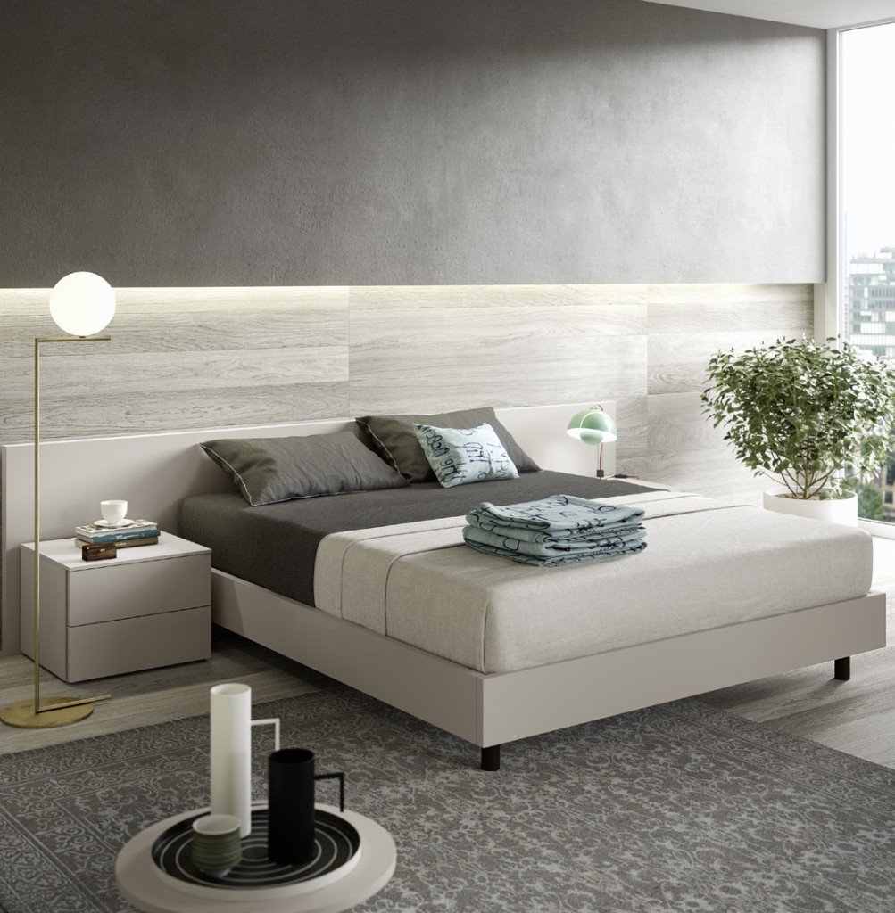 letto contenitore bianco